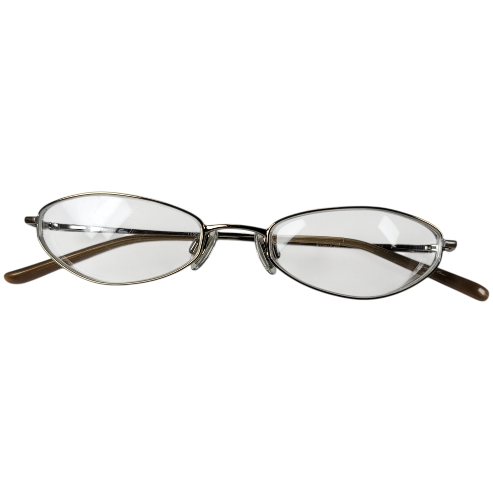 Lacoste Eyeglasses Frames‎ Only LA 12216 LB Brown 48-17-135 Slim Oval Wire Frame